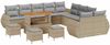vidaXL Garten-Sofa-Set mit Kissen 14 pcs Beige und Hellgrau 3363892 Bild 2