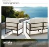 tectake® Gartenlounge Outdoor, 2X Sofa 3 Sitzer 1x Gartensessel, Relaxsessel Garten, Gartenbank, Gartenmöbel, Balkonmöbel, Terrassenmöbel, Wintergarten, Sitzecke Outdoor, Gartenlounge - 7 Sitzplätze Bild 4