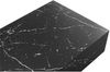 Couchtisch 120 x 75 cm Marmoroptik Schwarz Rechteckig MDF Bild 5