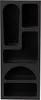 Vente-unique - LUELA Regal Holz, Platte Schwarz - B 32 cm x H 150 cm x L 60 cm Bild 2