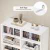 HOMECHO Bücherregal, 185,5 cm hoch Standregal mit 8 Ebenen und 2 Schubladen Bild 4