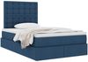 vidaXL Aufbewahrungsbett mit Matratze Blau 120 x 190 cm Stoff 3371897 Bild 3