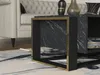 Vente-unique - COMEBI Couchtisch Holz, Platte Schwarz - B 60 cm x H 40,4 cm x L 106,4 cm Bild 5