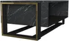 Vente-unique - COMEBI Couchtisch Holz, Platte Schwarz - B 60 cm x H 40,4 cm x L 106,4 cm Bild 4