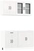 vidaXL 4-tlg. Küchenschrank-Set Kalmar Hochglanz-Weiß Holzwerkstoff 3314853 Bild 2