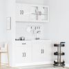 vidaXL 4-tlg. Küchenschrank-Set Kalmar Hochglanz-Weiß Holzwerkstoff 3314853 Bild 3