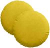 vidaXL Sitzkissen 2 pcs Gelb Ø30 x 13 cm Samt 42014107 Bild 2