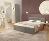 FDM Polsterbett mit Lattenrost Doppelbett 120x200, 140x200, 160x200, 180x200 (MADE IN EU - Bettrahmen mit Bettkasten für viel Stauraum, in Grau,Weiß oder Eiche Braun, ideal für Paare), Metallrahmen mit hydraulischer Klappfunktion Bild 3