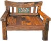Gartenbank MIKKO 2-Sitzer - 120cm Breit, Teak, Dunkelbraun | Terrassenbank Wetterfest Sitzbank Outdoor Bank Bild 2
