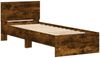 vidaXL Bettgestell mit Kopfteil und LED-Leuchten Räuchereiche 75x190cm 838845 Bild 3