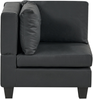 Eckmodul UNSTAD Kunstleder Schwarz Bild 4