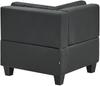 Eckmodul UNSTAD Kunstleder Schwarz Bild 5