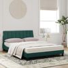 vidaXL Bett mit Matratze "Hanko" Dunkelgrün 120x200 cm Samt 3208589 Bild 3