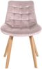 CLP Stuhl Brook Esszimmerstuhl mit Samtbezug,pink Bild 3