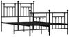 vidaXL Bettgestell mit Kopf- und Fußteil Metall Schwarz 120x200 cm 353553 Bild 3