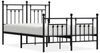 vidaXL Bettgestell mit Kopf- und Fußteil Metall Schwarz 120x200 cm 353553 Bild 2