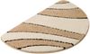 OTTO home Badematte Anna, Badvorleger, Badezimmer Teppich, Höhe 16 mm, rutschhemmend beschichtet, schnell trocknend, fußbodenheizungsgeeignet, Polyester, halbrund, Badteppich, Hoch Tief Effekt, Modern, Weich, Wellen Bild 2