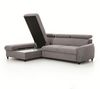AX LIVING Klein Sofa mit Schlaffunktion Olettio Mini 260 cm Braun L Bild 3