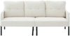 LVHOM 3-Sitzer Sofa mit Metallsockel, Polstersofa mit Seitentaschen, Loungesofa aus Cordstoff, Ergonomisches Stoffsofa, 171x72x80cm Bild 2