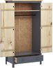 vidaXL Kleiderschrank mit 2 Türen Hill Grau 89x50x170 cm Kiefernholz 288949 Bild 4