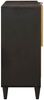 vidaXL Seitenschrank mit Regal Schwarz und Gold 80 x 33,5 x 75 cm 4017855 Bild 4