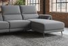 KAWOLA Sofa ADRIANA Ecksofa mit Relaxfunktion Stoff anthrazit Longchair rechts 99 x 163 x 280 cm Bild 4