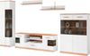 OTTO home Wohnwand Ribe: 5teilig, Breite: 300cm,Fronten aus Massivholz,Korpus aus Melamin, (Set, 5-St), Glaseinsatz aus gehärtetem Glas, Einlegeböden teilweise verstellbar Bild 2