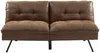 Vente-unique - PEGULA Sofa StoffStoff Braun - B 95 cm x H 83 cm x L 172 cm Bild 1
