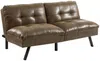 Vente-unique - PEGULA Sofa StoffStoff Braun - B 95 cm x H 83 cm x L 172 cm Bild 2
