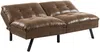 Vente-unique - PEGULA Sofa StoffStoff Braun - B 95 cm x H 83 cm x L 172 cm Bild 5