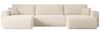 ALTDECOR Wohnlandschaft ORRO-U, Corner Sofa Bett Eckcouch Couch L-Form Schlafcouch Ausziehbar Bild 4