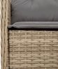 vidaXL 7-tlg. Garten-Essgruppe mit Kissen Beige Poly Rattan 3211987 Bild 5