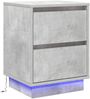 vidaXL Nachttisch Beton Grau 39 x 34,5 x 50 cm Holzwerkstoff 869616 Bild 5