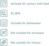 Mepal Omnia Nordic White Vorratsdose rechteckig 1100 ml Bild 3
