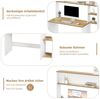 EUGAD Schreibtisch (1-St), Computertisch, 5-stufiges Bücherregal, mit Stauraum Bild 4
