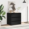 vidaXL Kommode Schwarz 60x41x58 cm Holzwerkstoff 852844 Bild 3