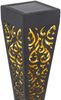 Solarlampen 6er Set mit Erdspieß, Dekostanzungen Schwarz Gold, H. 33cm Bild 5
