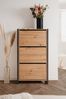 Schuhkipper >Denver< 3 Klappen, Dekor Artisan Eiche Dekor / anthrazit - 70x125x25cm (BxHxT) Bild 5