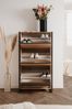 Schuhkipper >Denver< 3 Klappen, Dekor Artisan Eiche Dekor / anthrazit - 70x125x25cm (BxHxT) Bild 2