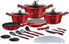 Berlinger Haus Kochen Berlinger Haus Topfset 22 Ele. Metallic Burgundy BH7180 Bild 1