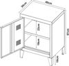 Nachtschrank Inari Türgriff rechts Stahl Gelb [en. casa] Bild 5