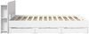 vidaXL Bettgestell mit Stauraum Weiß 150 x 200 cm Holzwerkstoff 3433972 Bild 5