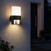 LED Wandleuchte, IP54, Metall, schwarz, H 28cm Bild 2