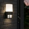 LED Wandleuchte, IP54, Metall, schwarz, H 28cm Bild 3
