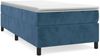 vidaXL Boxspringbett mit Matratze Dunkelblau 90x200 cm Samt 3144661 Bild 2