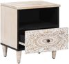 vidaXL Bettkasten 2 pcs Weiß 40 x 33 x 46 cm Massivholz Mango 4018375 Bild 2