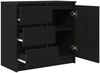 vidaXL Sideboard mit Schublade Schwarz Eichen-Optik 71x35x65 cm 861572 Bild 5