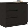vidaXL Sideboard mit Schublade Schwarz Eichen-Optik 71x35x65 cm 861572 Bild 4