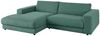 KAWOLA Sofa MADELINE Ecksofa Cord smaragd Longchair links 85 x 190 x 270 cm Bild 2