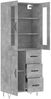 vidaXL Highboard Betongrau 69,5x34x180 cm Holzwerkstoff 3198693 Bild 4